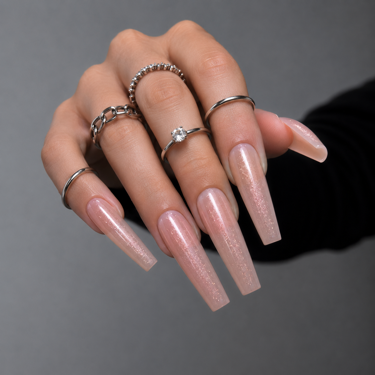 Budujący żel Glitter gel 4 (no hema/no tpo) - obrazek 4