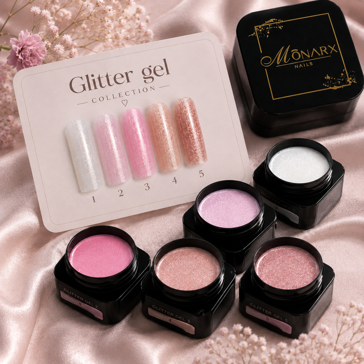 Budujący żel Glitter gel 4 (no hema/no tpo) - obrazek 3