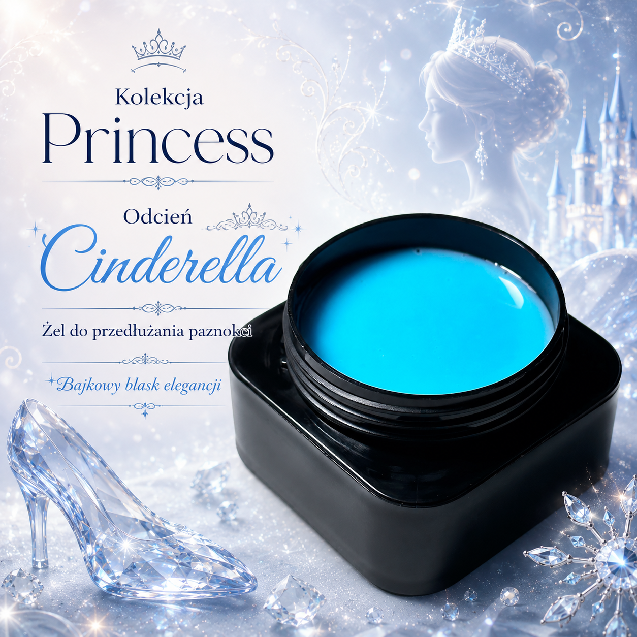Kolorowy żel Cinderella (błękitny) (no hema/no tpo) - obrazek 2