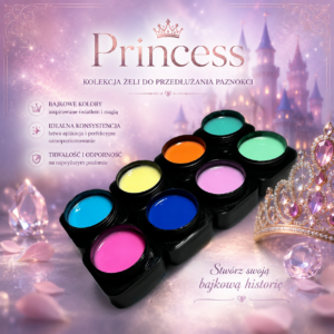 Zestaw kolorowych żeli Princess