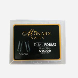 Formy dual do budowy paznokci Monarx kwadrat (square) 120 szt.