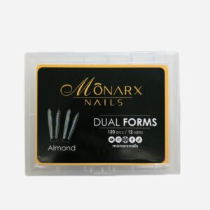 Formy dual do budowy paznokci Monarx migdał (almond) 120 szt.