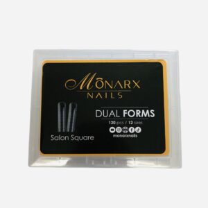 Formy dual do budowy paznokci Monarx kwadrat (salon square) 120 szt.