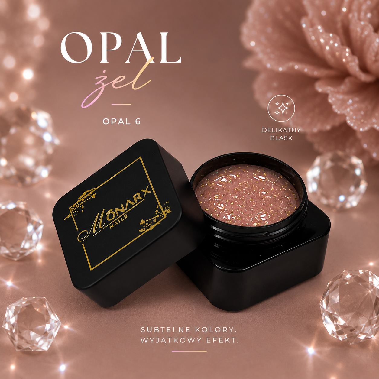 Budujący żel Opal gel 6 (no hema/no tpo) - obrazek 2