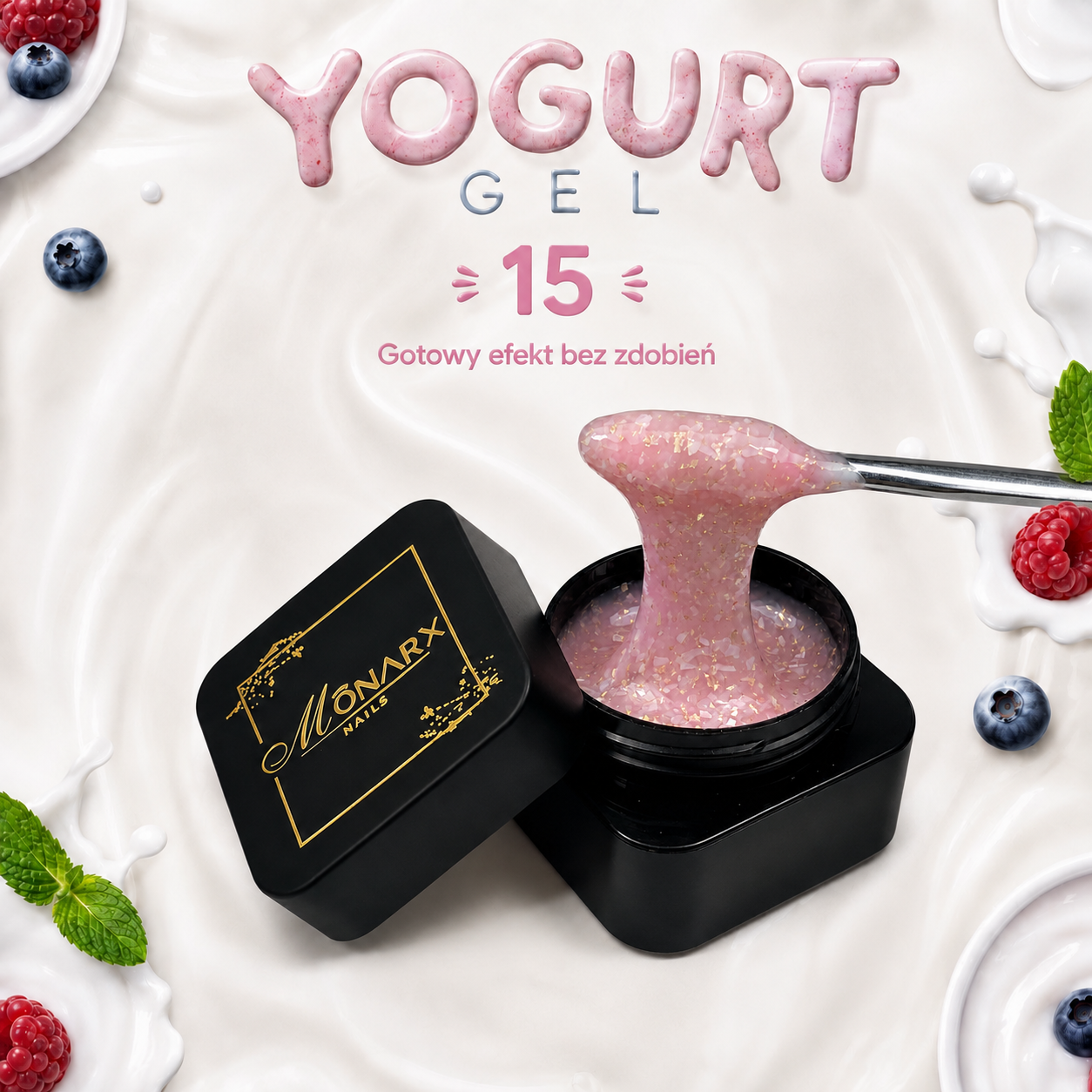 YOGURT GEL 15 budujący żel (no hema/no tpo) - obrazek 2
