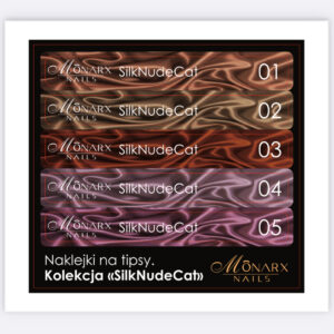 Naklejki na tipsy. Kolekcja SILK NUDE CAT