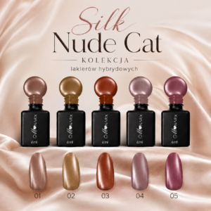 SILK NUDE CAT – pełna kolekcja 5 odcieni + GRATIS