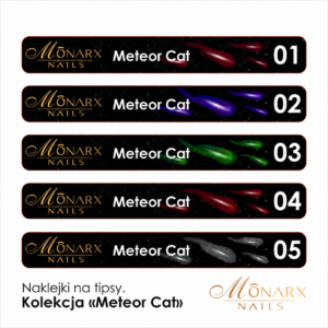 Naklejki na tipsy. Kolekcja METEOR CAT