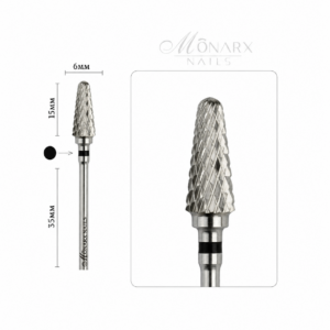 Frez z węglika spiekanego TAJFUN B- czarny pasek M26 Monarx nails