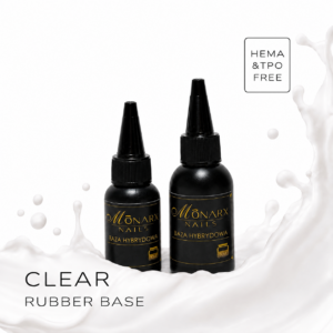 Baza hybrydowa clear RUBBER BASE w dolewkach (no hema/tpo)