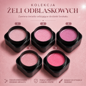 Zestaw żeli Reflective gel odbliaskowy ( 5 szt. )